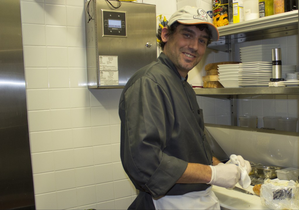 Chef Bill Bentz in the kitchen at Top of the Park
